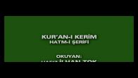 Hafız İlhan Tok Hatim Kuranı Kerim Cüz 15