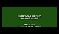 Hafız İlhan Tok Hatim Kuranı Kerim Cüz 20
