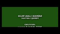 Hafız İlhan Tok Hatim Kuranı Kerim Cüz  13
