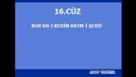 Kabe İmamları Kuranı Kerim Cüz 16